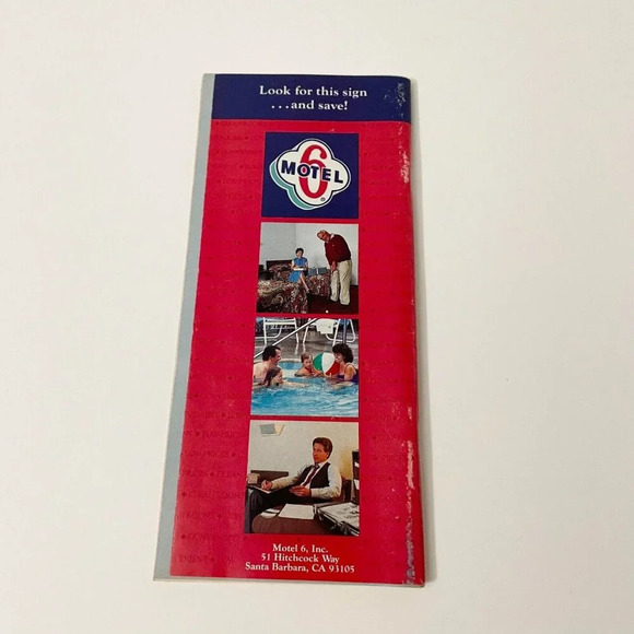Vintage 1986 Motel 6 Nationwide Directory Brochure Pamphlet Summer Edition - Picture 2 of 16